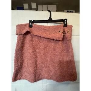 Women's Boucle Sweater Mini Skirt - Wild Fable Pink Size XXS Soft new with tags